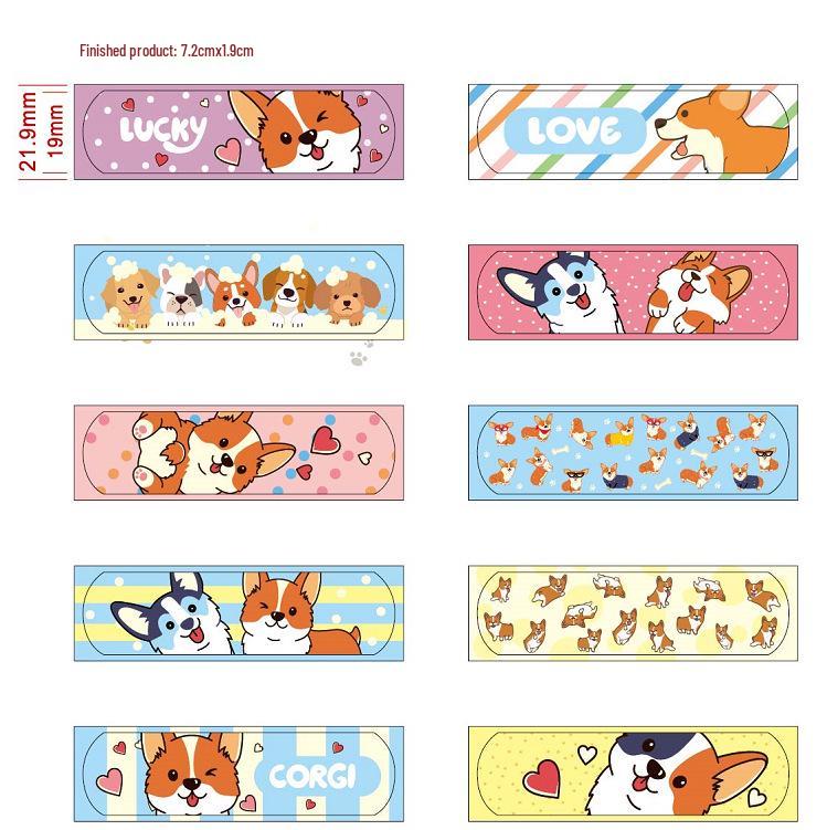 Мультяшные водонепроницаемые гемостатические пластыри для детей - Прозрачные, Экспорт через границу