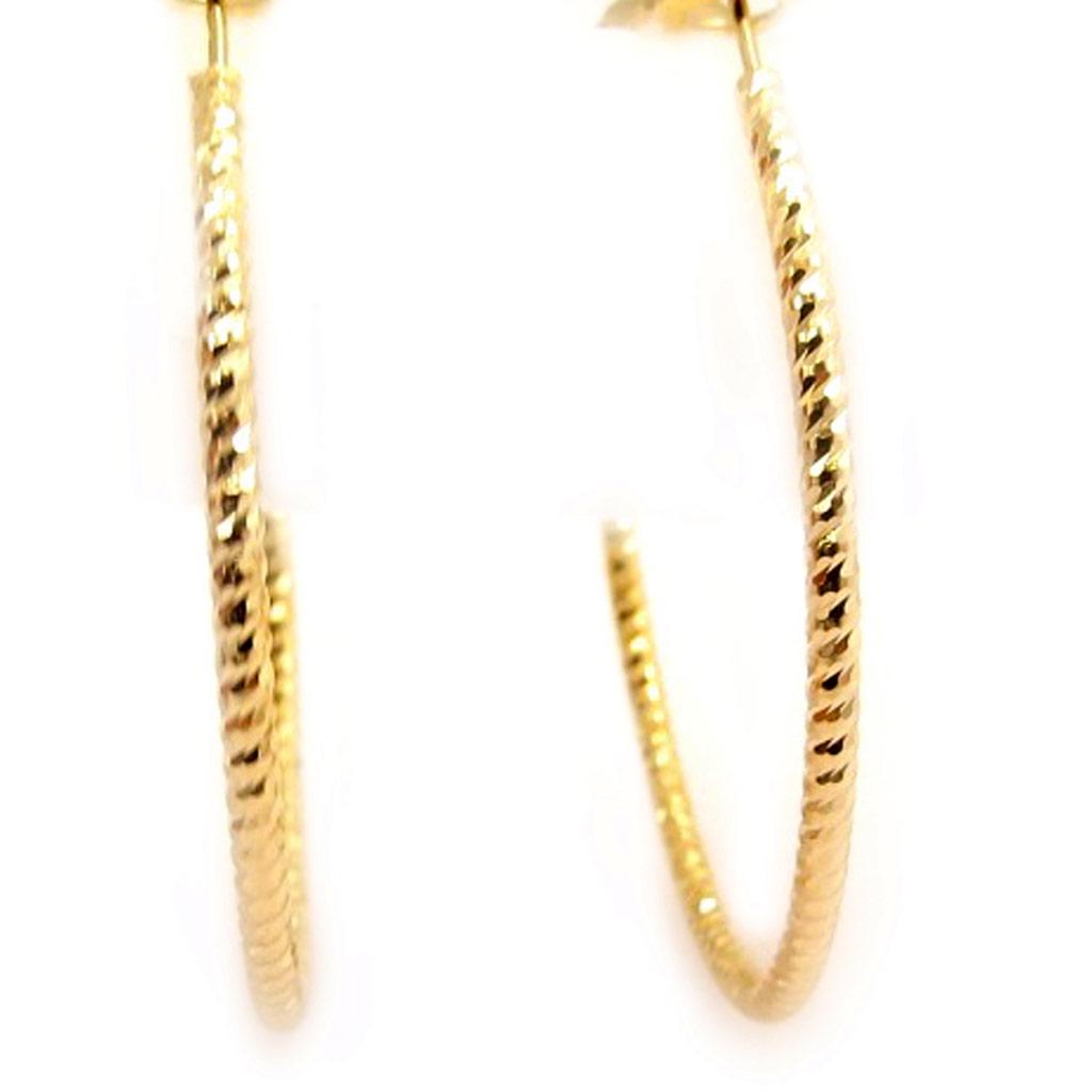 Les Trésors De Lily [L4573] - Позолоченные серьги-кольца «Хореография» - 45x2 мм