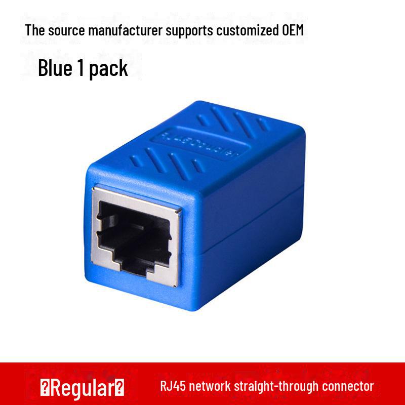 Разъем сетевого кабеля RJ45, двухпроходной прямой модуль расширения