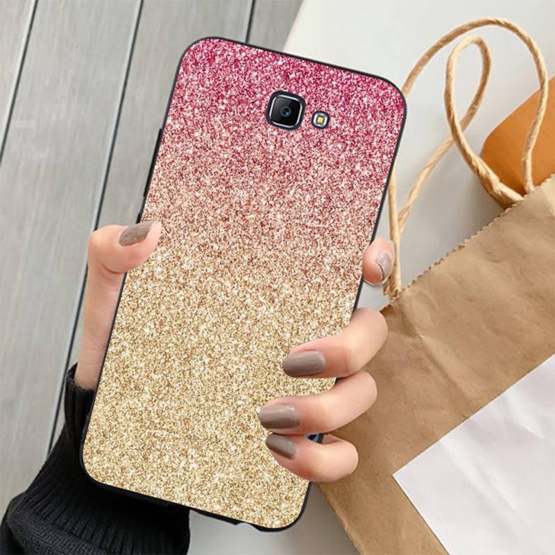 FHNBLJ Gold Pink Glitter Marble Phone Case Cover for Samsung J4 PLUS J7PRO J5 J6 J7 PRIME J7 Neo 2016 2018 J8