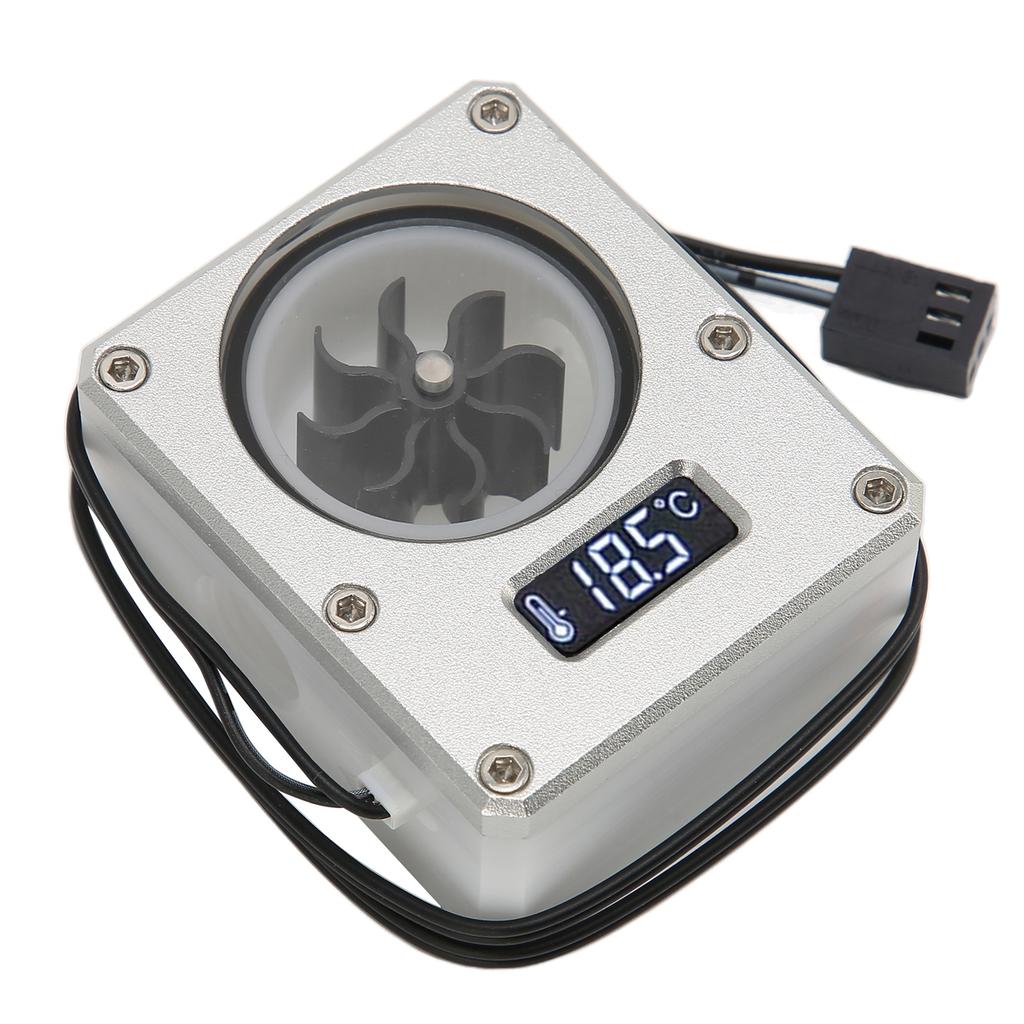 PC Water Cooling Meter 12V Small 3pin Interface G1 4 Thread Durable Acrylic Rustproof Computer Flow Meter for PC