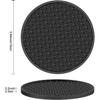 Силиконовые черные подставки набор из 8 штук - Подставки для чашек для кофейного столика - Защита столешницы и домашний декор