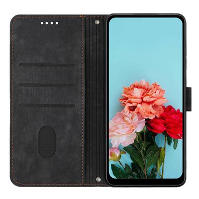 Для телефона TECNO Camon 30 Pro 5G Чехол с тиснением линий Противоцарапный PU кожаный чехол-подставка