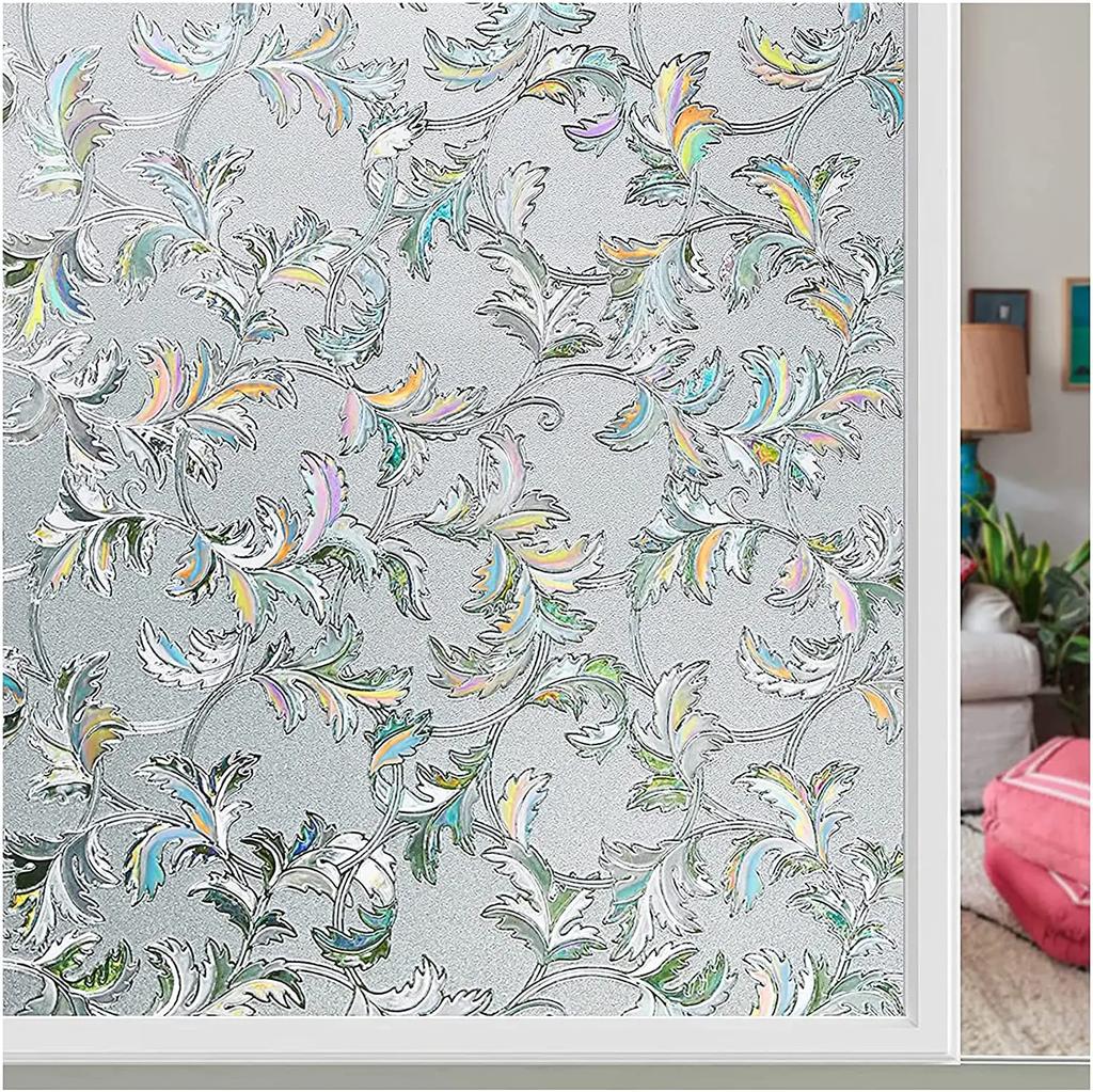 90x200 см 3D Радужный эффект оконная пленка витражное стекло виниловая самоклеящаяся пленка статическая клейкая оконная наклейка термоконтроль анти УФ
