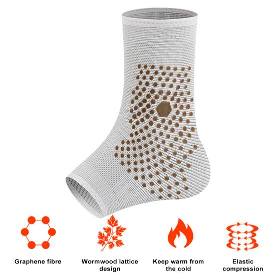 1 шт., спортивный бандаж на щиколотке для занятий спортом на открытом воздухе, ветрозащитный, теплый компрессионный рукав для поддержки лодыжки, бандаж для пятки для ахиллова тендинита, подошвенного фасциита