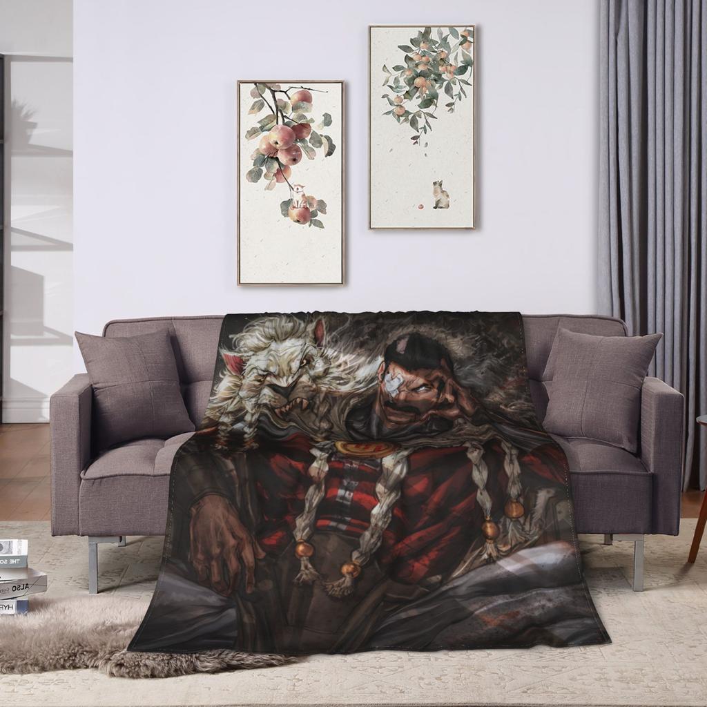 Soft Warm Blanket Picnic Thragg Invincible Villain Portrait Throw Blanket  Flannel Bedspread For Home Decor Funny Sofa Bed Cover