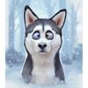5D DIY Алмазная вышивка крестом квадратная/круглая инкрустация Хаски мультфильм вышивка животное игольная нить вода алмазная живопись