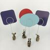 3Pcs Note Holder Stable Anti-Corrosive Spiral Clip for Notes Photos Menus Business Cards Retro Zodiac Desktop Ornament Unique Gift for Collectors