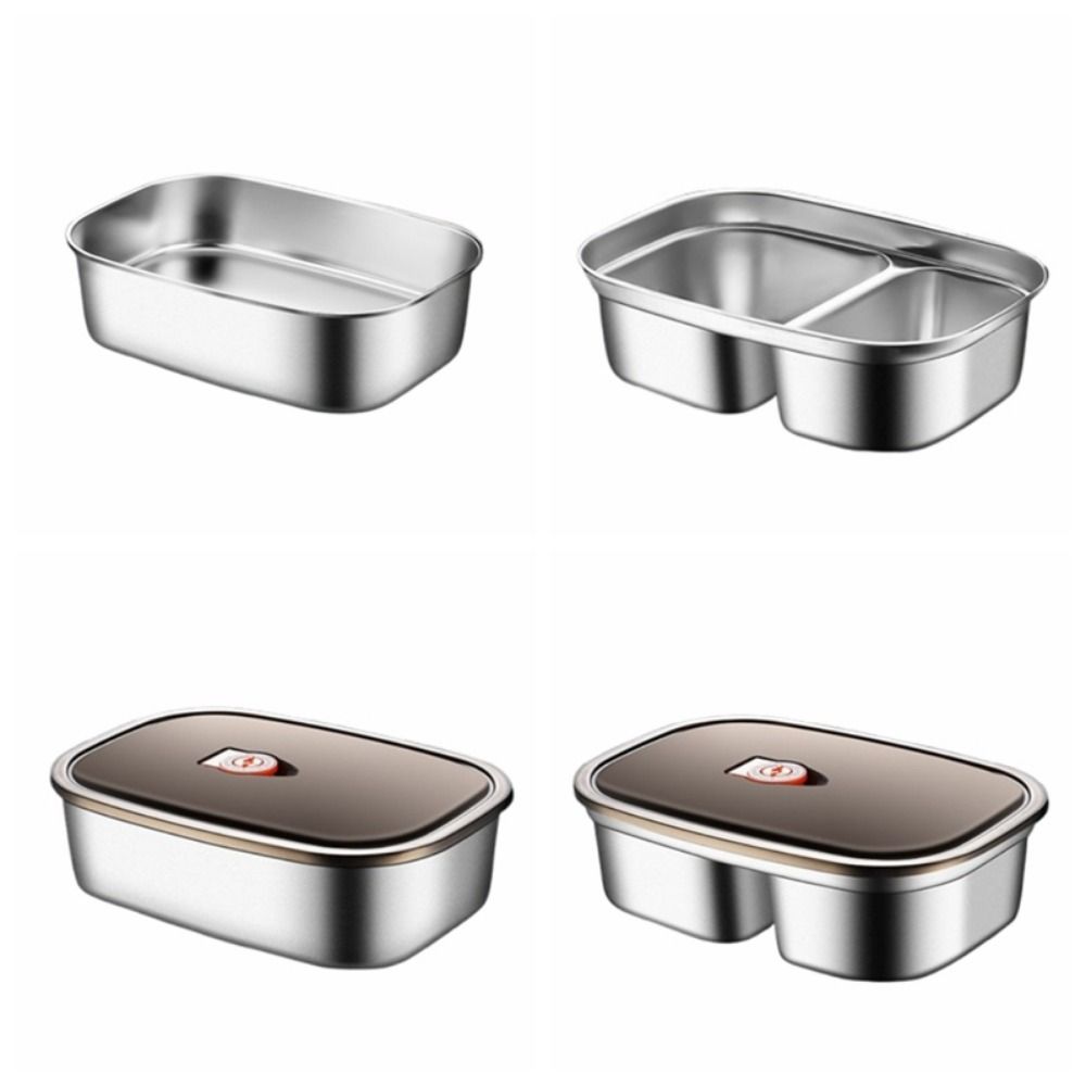 1200ML Food Storage Crisper Food Grade Lunch Container Sealed Divides Food Container  Outdoor