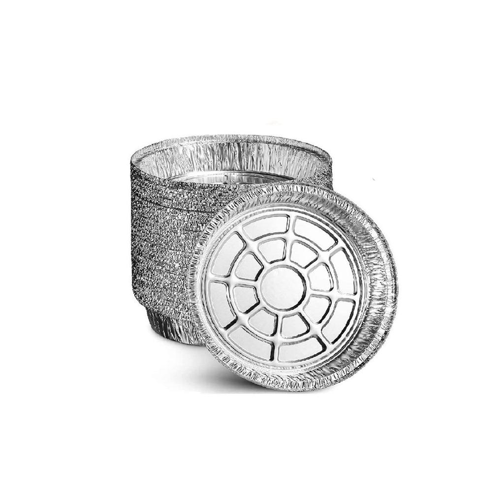 Baking Roasting Air Fryer Liner Round Aluminium Foil Trays Containers Aluminum Foil Tin Box