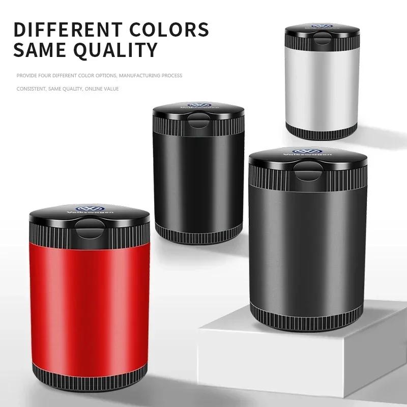 For VOLKSWAGEN VW New Jetta VW For Volkswagen Car Cigarette Ashtray Cup LED Light Portable Detachable For VW GTI Polo Golf Passa