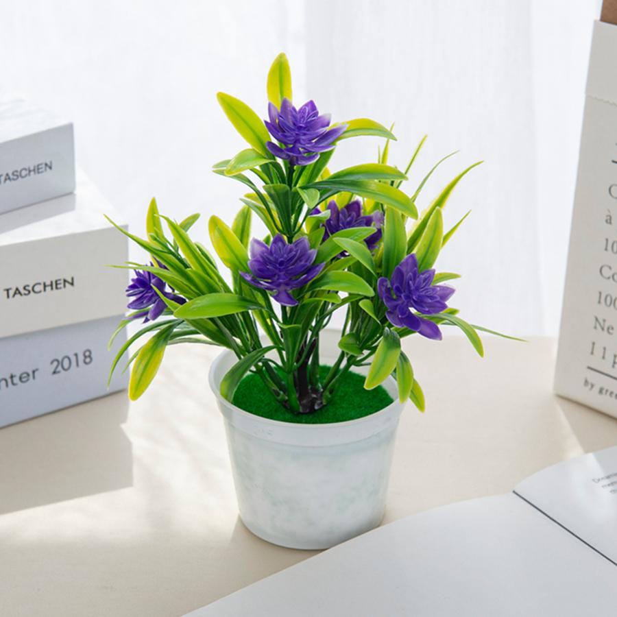 Искусственные цветы Бонсай Ваза для дома стол Мини горшечные Рождественский Свадебный декор Сделай сам Декоративный цветочный горшок Ванная Подоконник