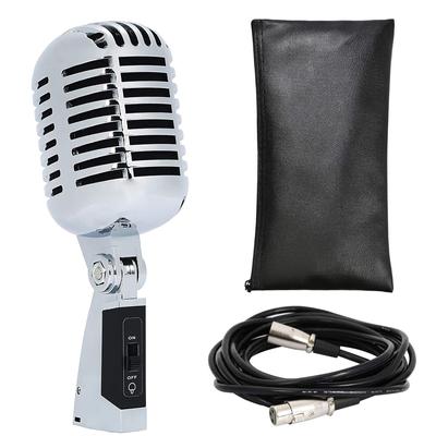 333 Бренд Динамический Микрофон Скелетный Серебристый 5м XLR DM-S5