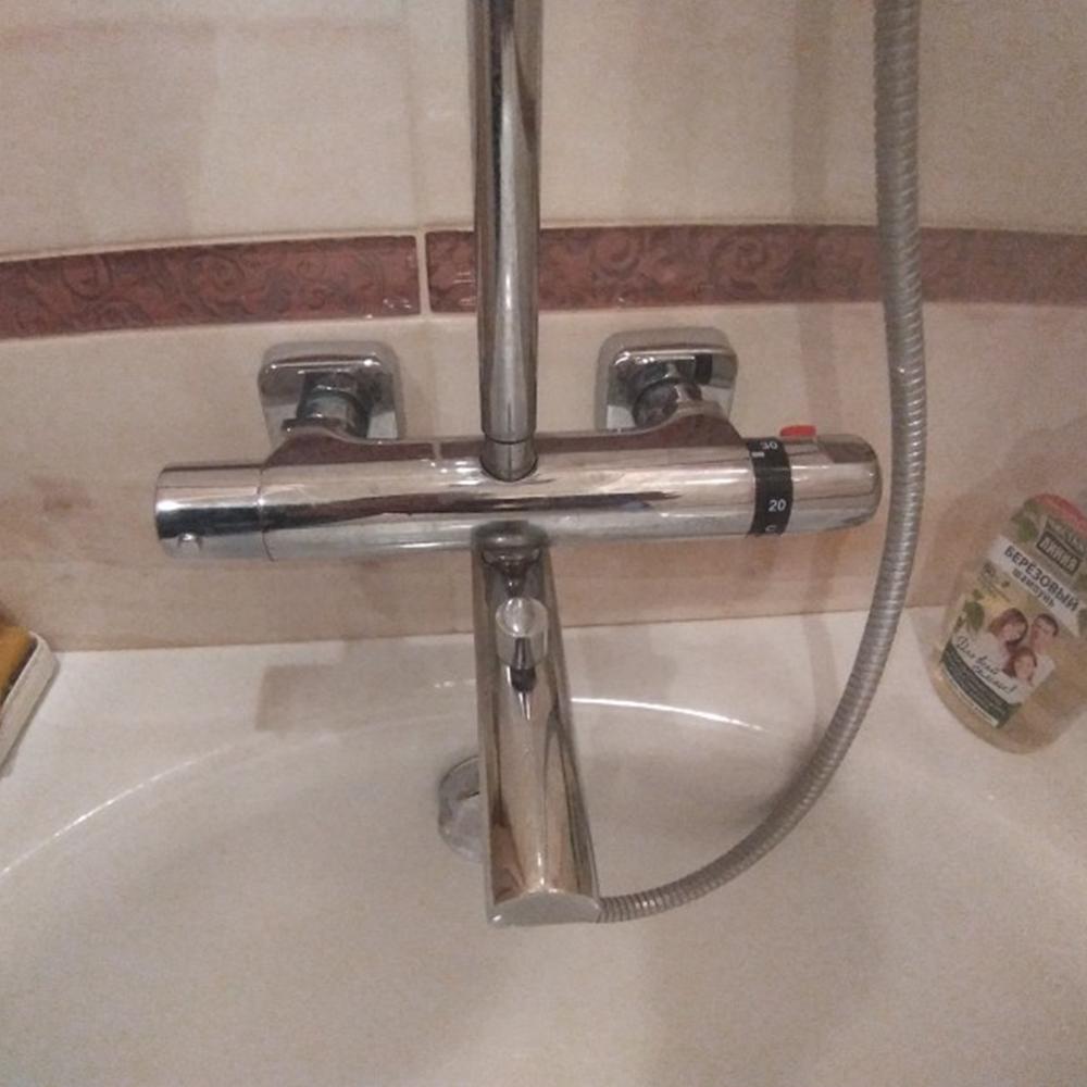 Латунный термостатический смесительный клапан, сменный хромированный современный картриджный клапан с постоянной температурой и защитой от ожогов для смесителя для ванны, новый