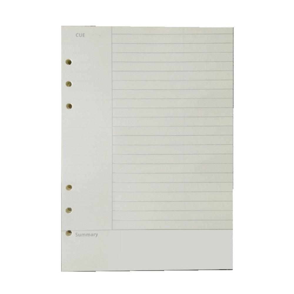 6 отверстий внутренний сменный спиральный скоросшиватель бумага 80 листов тетрадь индекс внутренняя страница офис школьные принадлежности