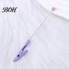 Colorful Metal Clamps Beadable Clip, Long-Tailed Crocodile Clamp, Note Clip Memo Holder, Customizable Holders DIY Photo for Office Home Desk,