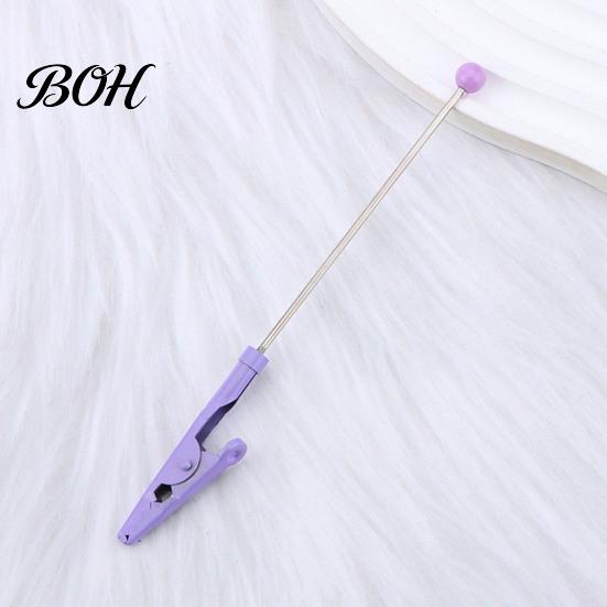 Colorful Metal Clamps Beadable Clip, Long-Tailed Crocodile Clamp, Note Clip Memo Holder, Customizable Holders DIY Photo for Office Home Desk,