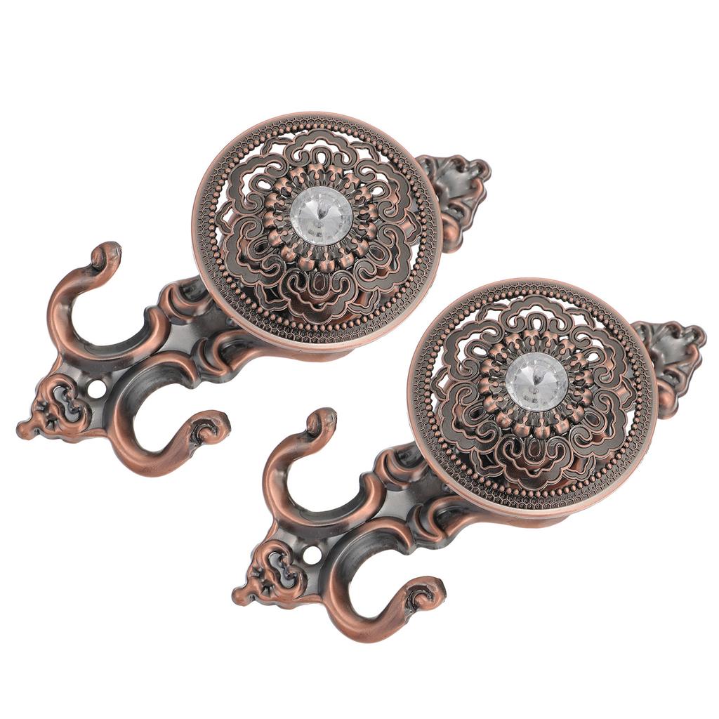 1 пара премиальных металлических крючков для штор Европейский дизайн Декоративные держатели для штор Легкая установка Простые настенные крючки для гостиной
