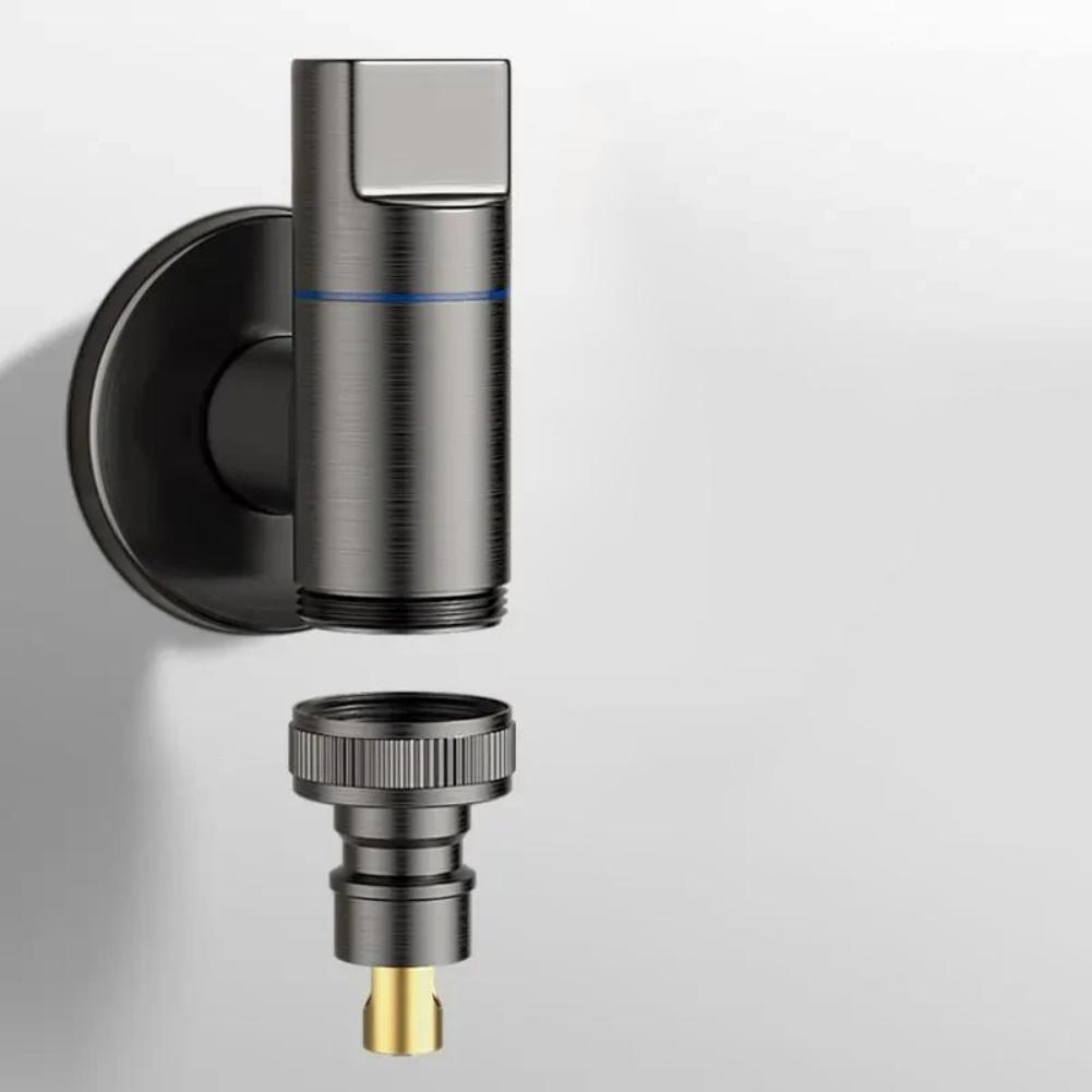Washing Machine Faucet Automatic Water Stop Valve Quick Opening Angle Valve G1/1 Wall Mounted Water Stop Clip Triangle Valve