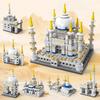DIY Architecture Taj Mahal Thailand Castle Street View Building Blocks Kit Girls Bricks Classic Movie Model Kids Toys