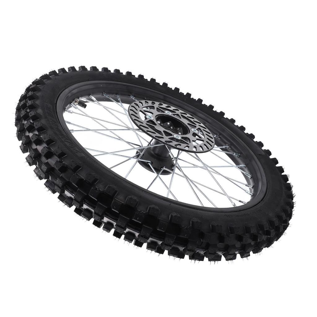 17-дюймовое переднее колесо в сборе 70 100 17 2.75 17 Шина Камера 15-мм обод Ось с тормозным диском для питбайка