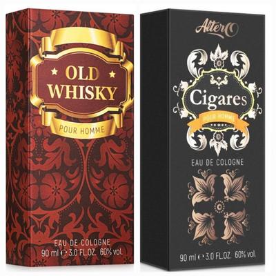 EVA OLD WHISKEY &CIGARES Одеколон для мужчин 90 мл 3,4 жидких унции/Одеколон — это освежающее гигиеническое средство