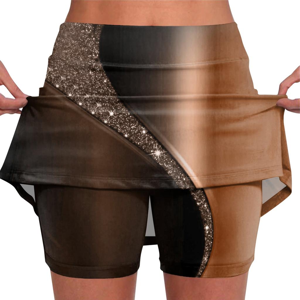 Эластичные брюки-кюлоты для йоги для женщин, спортивные шорты с принтом, легкие узкие однотонные бегуны с высокой талией