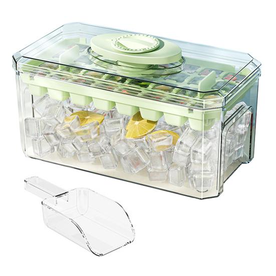 Форма для кубиков льда с крышкой. Лоток для льда. Совок для льда. 32 полости. Устройство для приготовления кубиков льда для морозильной камеры. Легко снимается. DIY Лоток для кубиков льда для виски, коктейля, кофе.