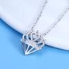 Hottest Heart-shaped Crown Necklace Accessories for Women with Versatile High-end Collarbone Chain Jewelry