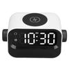 Wireless Speaker Charger with Alarm Clock 3.5mm and USB Port Bluetooth Speaker 15W Wireless Charger