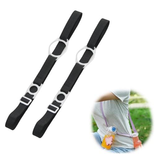 Marcea Bottle Strap/Bottle Holder, Set of 2, Adjustable Length, Crossbody Shoulder Strap, Lightweight, Easy to Carry, Easy to Attach and Remove, Suita