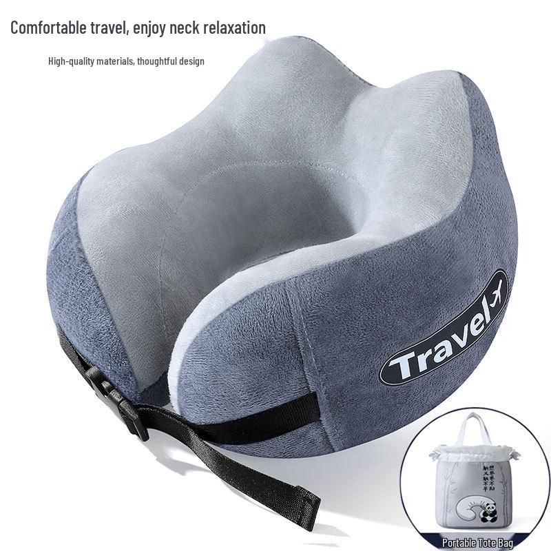 Подушка-поддержка шеи U-образной формы с индивидуальным логотипом для путешествий в самолете