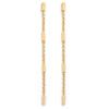 [L4577] - Gold Plated 'Choreography' Earrings - 47x1 Mm