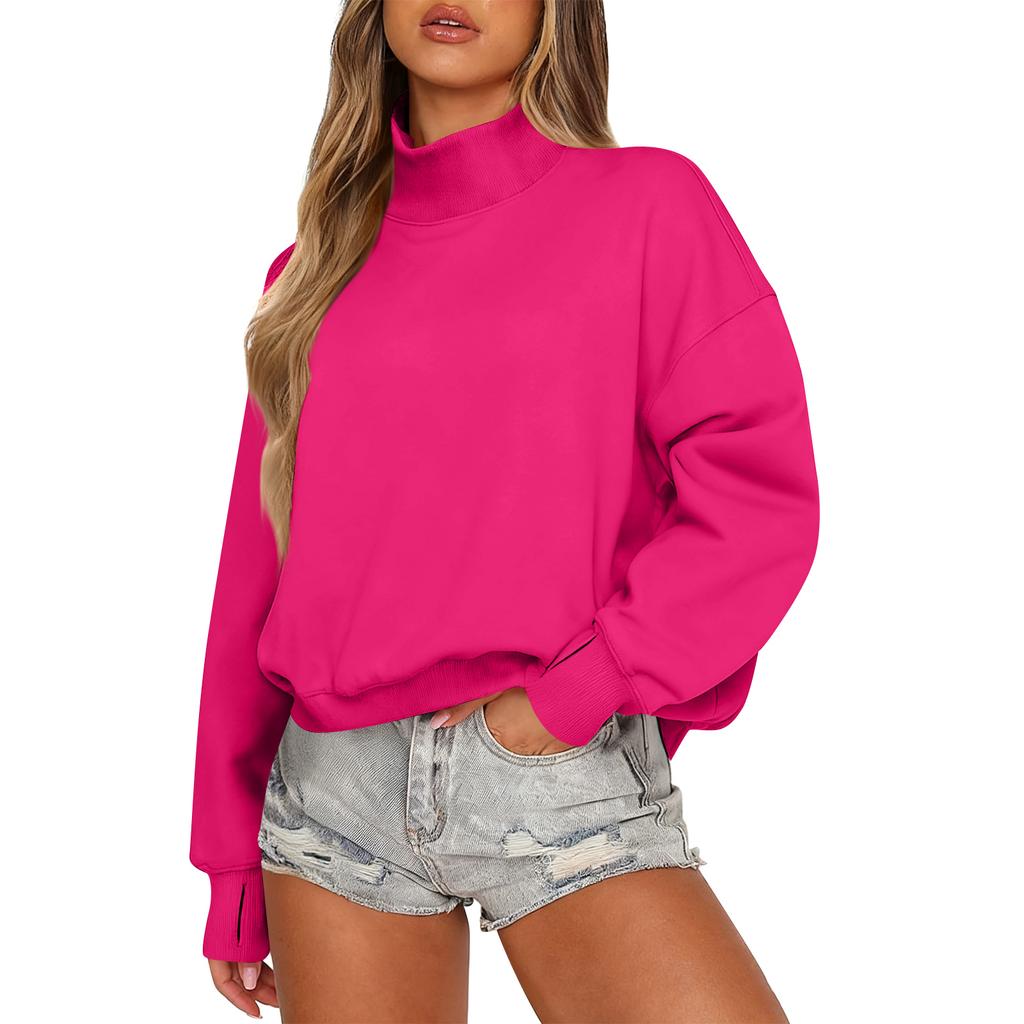 Women's Sweatshirt Long Sleeve  Casual Comfort Loose Lightweight Women's Sweatshirt