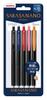 Zebra Sarasa Nano Gel Ballpoint Pen, 0.38mm, 5-Color Set, JJX72-5C-A-N