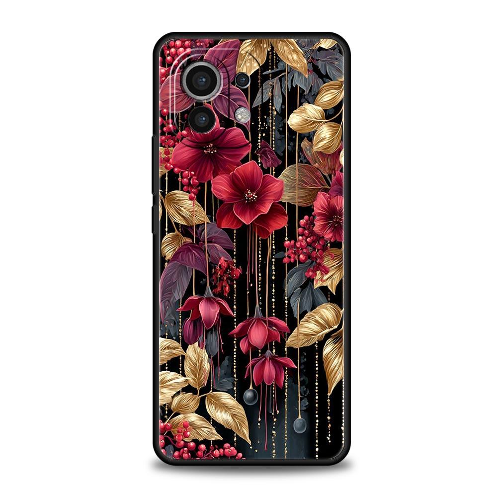 Абстрактные Растения Цветок Чехол для Телефона для Xiaomi Mi 17 Pro Max 15 14 13 12 11 Ultra 15T 14T 13T 12T 11T Pro Lite Мягкий ТПУ Чехлы