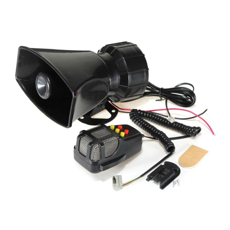 5/7 Звуков Автосигнализация Сирена Звук Электронная Сирена Громкий Автомобильный Предупреждающий Сигнал