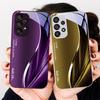 Продолжайте Бобово-зеленый Для Samsung Galaxy Note 8 9 S10 Plus S20 S21 FE S23 Ultra A70 72 73 50 51 52 53 Закаленное Стекло Чехол для Телефона