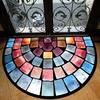60*90cm Colorful Geometric Door Mat, Polyester Non-Slip Indoor Entrance Rug, Soft and Thick, Hand Washable, for Home Decor, Porch and Living Room