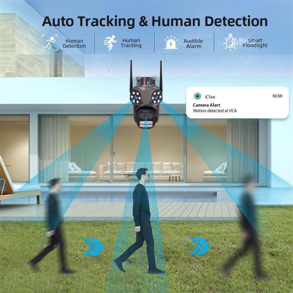 ICSee 360° Беспроводная HD Умная Камера Безопасности для Домашнего Мониторинга