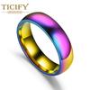 Titanium Steel Ring 6mm Arcin Noodle Rings Simple Wild Hand Accessories