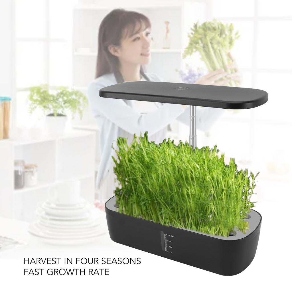 Hydroponics Growing System Planter ABS 12 Pods Soilless Indoor Garden Kit with LED Grow Light for Home