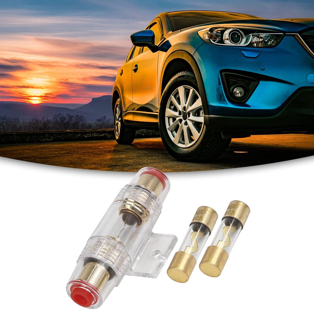 1 шт. Встроенный держатель предохранителя ACROPIXAWG 468 калибра Универсальная автомобильная аудиосистема Золотистый с предохранителем 40AAGU