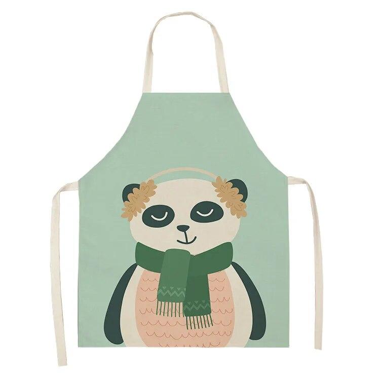 Креативный милый фартук с принтом лисы и кролика для мужчин и женщин, интересные кухонные принадлежности, инструменты для выпечки дома