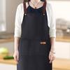 Waterproof Apron Large Pocket Oil-proof Dust-proof Kitchen Cooking Apron with Adjustable Strap Universal Chef Apron for Butchers Painters