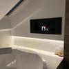 Wall Mounted Bioethanol Fireplace DELTA SLIM Black TÜV 