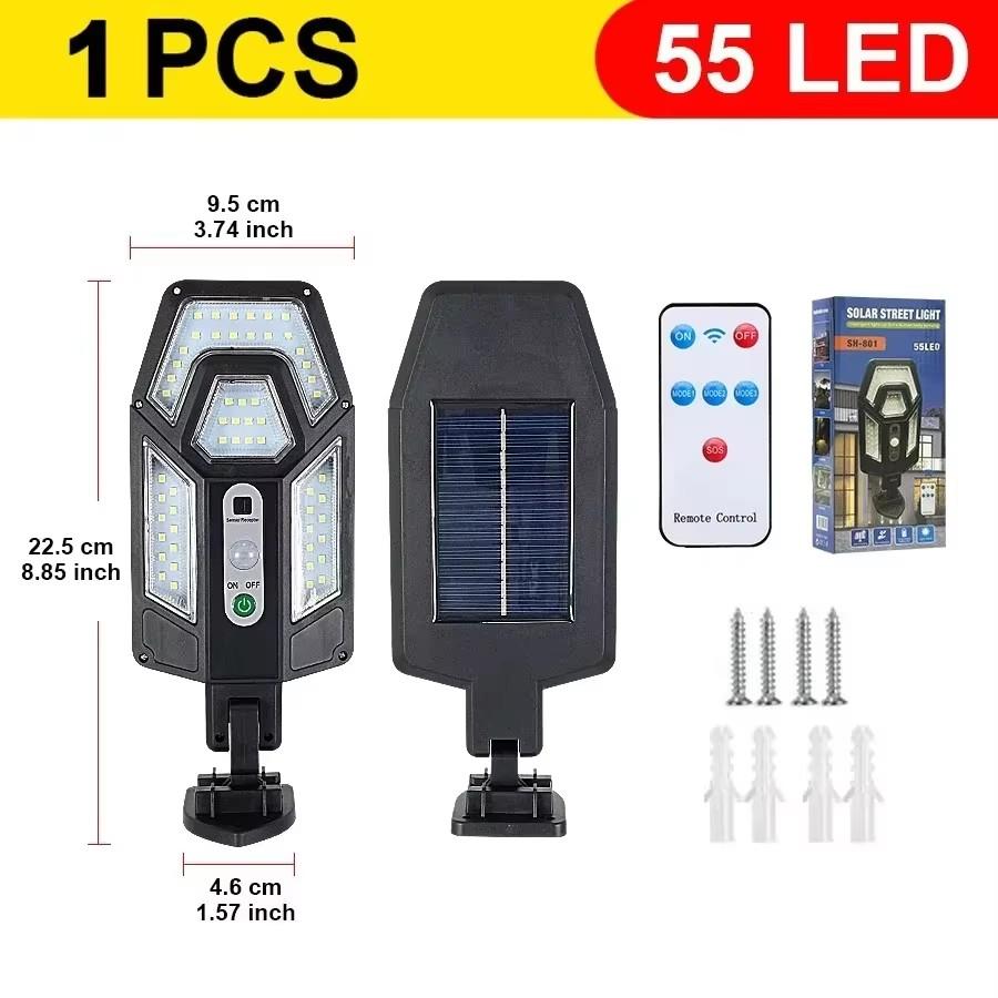 Newest Solar Lamp Powerful Outdoor Solar Lights of Motion Sensor 3 Modes Waterproof IP65 Solar Garden Torch Street Yard Lantern