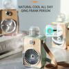 3 Gear Portable Misting Fan Multicolor Light Mini Air Conditioner Fan Electric Fan  Dormitory