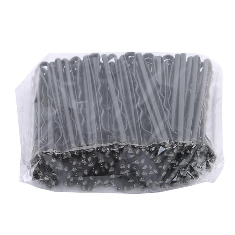 Аксессуары Минималистичные женские заколки из металла, 100 шт./компл., зажимы для девочек, волнистые невидимые заколки для волос