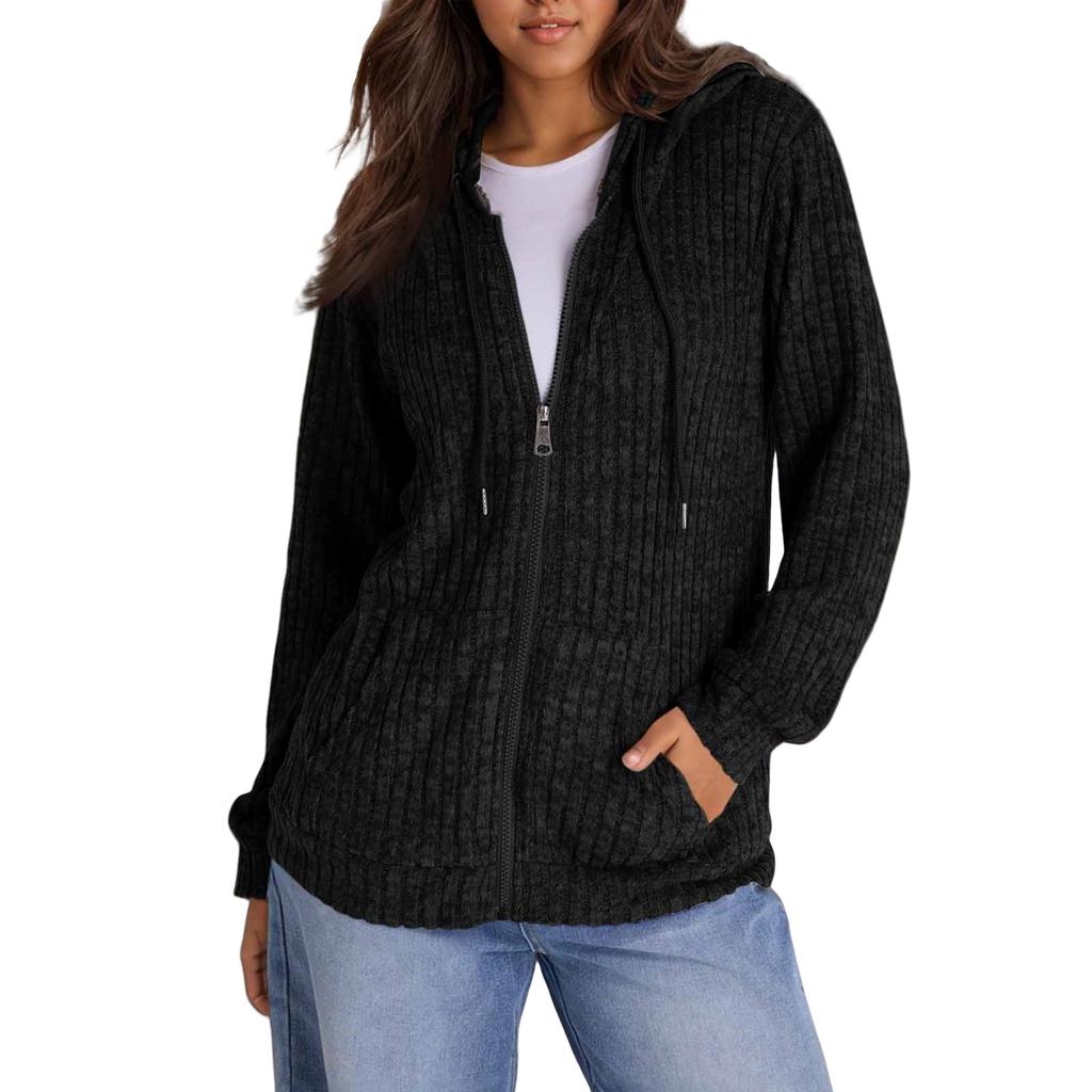 Hoodies For Women Trendy Tops Casual Fall Fashion Long Sleeve Sweatshirt With Pockets Pullover Lightweight